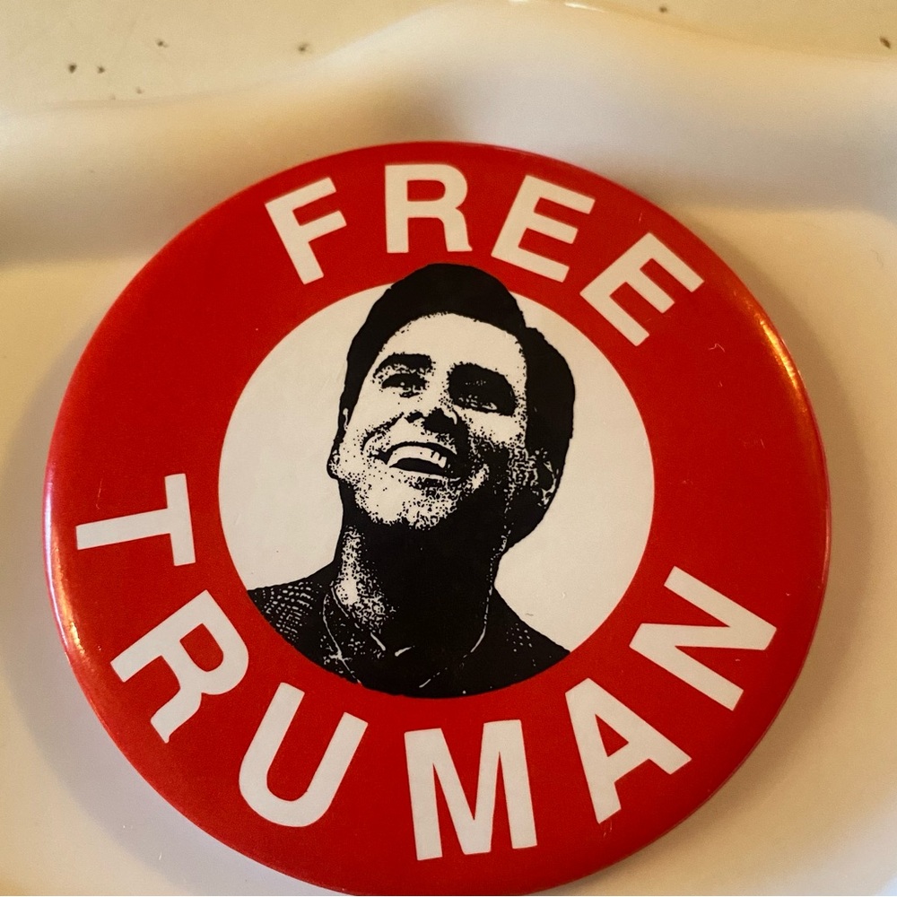 The Truman Show “Free Truman” Red Pin